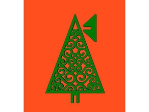 árbol de navidad pie art el stand up wslab xmas 3d print model - Mito3D
