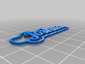 joshua 2 keychains customized 3d print model - Mito3D