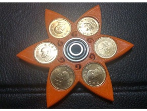 shuriken fidget spinner toy & game accessories coin 3d print model - Mito3D