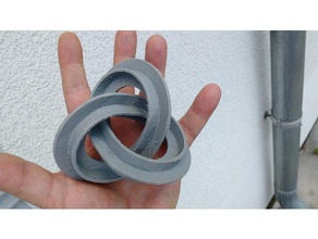 escher-Stil torus knot math escher mbius 3d print model - Mito3D