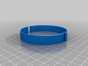 my customized clasp simpler watchband bracelets 3d print model - Mito3D