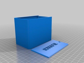 meine angepasste Runde box mit Deckel Container kundengebundene 3d print model - Mito3D