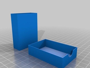 mi personalizar totalmente paramétrico de caja cerillas los contenedores personalizado 3d print model - Mito3D