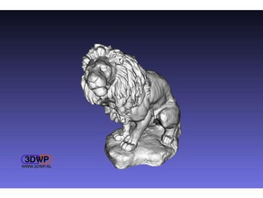 Löwe Skulptur-3d-scan scans & Replikate 3d-scan Tier lion Photogrammetrie scan Skulptur statue 3d print model - Mito3D
