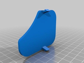 towing cover ford fiesta mk6 automotive hook 3d print model - Mito3D