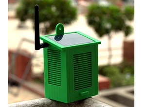 solar powered wifi weather station diy 3d print model - Mito3D