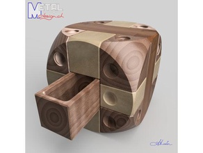 bo te de secrets jouets construction boite boîte à la puzzle 3d print model - Mito3D