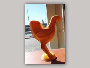 llegó primero las esculturas de pollo primer intento fusion 360 3d print model - Mito3D
