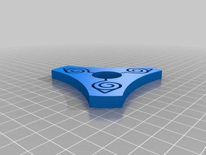 naruto Konoha spinner oyuncaklar ve oyunlar DEHB otizm rulman fidget fidgetspinner el oyuncak odağı odak gizli yaprak sembolü spin sembol 3d print model - Mito3D