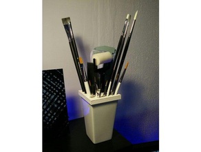 ıkea kupa fırça kalemlik ek 70x70mm organizasyon 70cm küp kübik kap tutucu kapak monte edin mug kalem makas aracı 3d print model - Mito3D