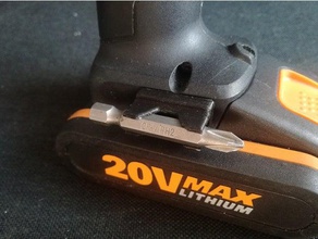 driver bit holder worx cordless hammer drill parts 3d print model - Mito3D