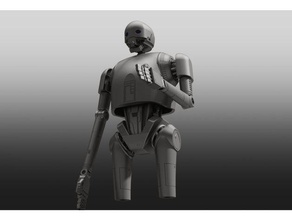 robot upper leg inspired model robots rouge one star wars 3d print model - Mito3D