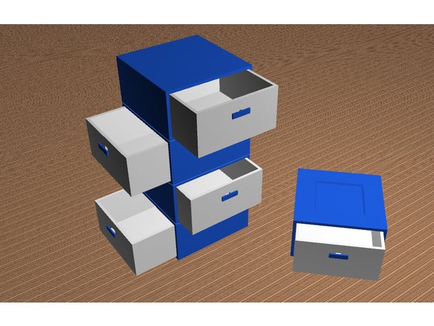 multi gaveta office ajustável gavetas ficheiros mini equipamento de escritório material ferramenta suporte 3D print model - Mito3D