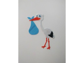 stork figure 3d printing animal 3d print model - Mito3D