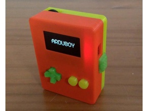 arduino-handheld-Spielkonsole Fall video-Spiele arduboy arduino Spiel handheld 3d print model - Mito3D