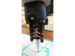 baxter robô elástico caneta titular robótica end effector de feltro 3d print model - Mito3D