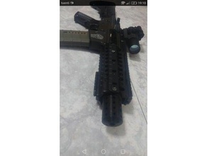 bocacha adaptada fusil cortado intérieur 20mm passe-temps airsoft accessoires créé freecad 3d print model - Mito3D