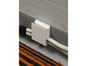 parede do suporte cabo office fichário cableholder agregado familiar kabelbinder 3d print model - Mito3D