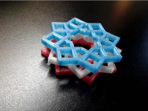 geometric coaster math geometrical design art 3d print model - Mito3D