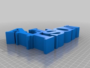 allison kelime heykel heykeller özelleştirilmiş 3d print model - Mito3D
