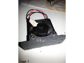 fan mount electronics 3d print model - Mito3D