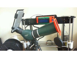 72mm 45mm solar filter holder nexus 6p eyepiece bracket physics & astronomy mobile sun telescope 3d print model - Mito3D