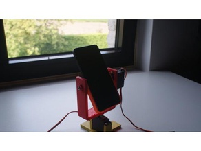 phone camera servo controlled mounting arduino mount gadget holder nexus 5x photography 3d print model - Mito3D