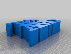 te amo heykeller özelleştirilmiş 3d print model - Mito3D