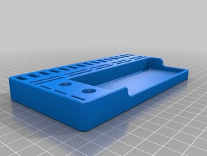 usb-stick, sd-card organizer bandeja grande organização 3d print model - Mito3D