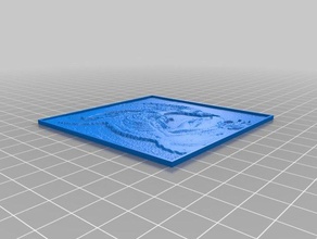 my customized lithophane alien 2 2d art 3d print model - Mito3D