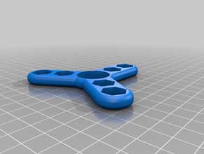 double nut 5 16 fidget mechanical toys customized 3d print model - Mito3D