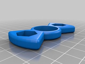 spinner 3 8 gravata borboleta mecânico de brinquedos personalizado 3d print model - Mito3D