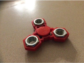 devil's heart tri nut spinner toys & games 3d print model - Mito3D