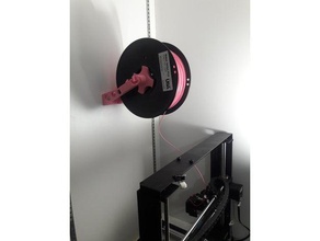 mpsm spool holder wall mount 3d printer accessories 3d print model - Mito3D