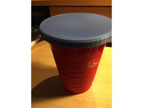 red cup cap containers lid 3d print model - Mito3D
