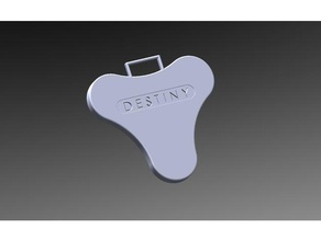 destin logo keychain pendentif de la mode jeu un trousseau clés 3d print model - Mito3D