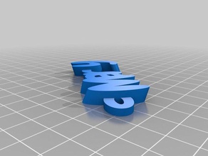 meine angepasste iamburny s v2 text - name keyring keyfob Schlüsselanhänger kundengebundene 3d print model - Mito3D