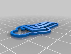 liam 3 keychains customized 3d print model - Mito3D