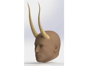 succubus horns proof concept model costume cosplay horn prop deamon film halloween movie 3d print model - Mito3D