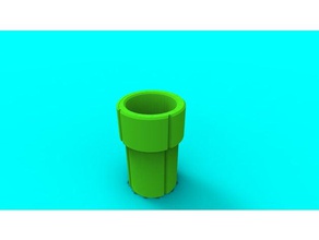 mario pipe shotglass food & drink shots 3d print model - Mito3D