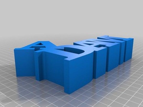 adam Wort Skulptur Skulpturen kundengebundene 3d print model - Mito3D
