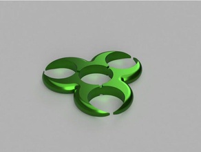 biohazard spinner oyuncaklar ve oyunlar 608 rulman fidgetspinner fidget parmak el 3d print model - Mito3D