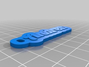 andrew 1 keychains customized 3d print model - Mito3D