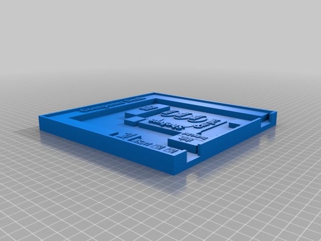 g3w katie tic floor plan 3d La impresión en 3D print model - Mito3D