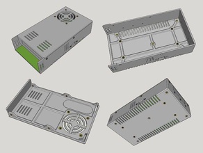 padrão psu gabinete partes caixa eletrônico fã powersupply fonte de alimentação tampa montagem projeto a substituição peça peças inserto rosca 3d print model - Mito3D