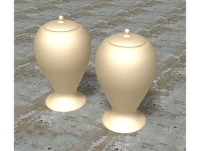 fornasetti vase Dekor italienisches design Vasen 3d print model - Mito3D