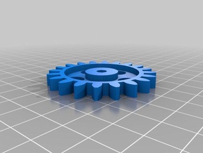 my customized involute spur gear 20 teeth hobby 3d print model - Mito3D