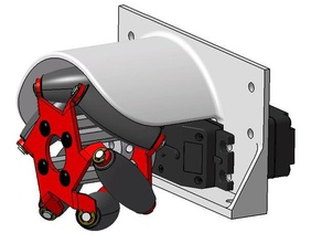 unité d'entraînement de montage la robotique mechanum le robot servo 3d print model - Mito3D