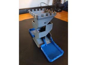 dice tower modified hinge games 3d print model - Mito3D