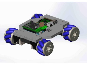 omniwheel base la robotica rampe 14 raspberry pi 3 rc auto 3d print model - Mito3D